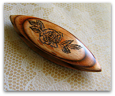 Handcrafted Pyro-Art Tatting Shuttle, Dave has handcrafted …